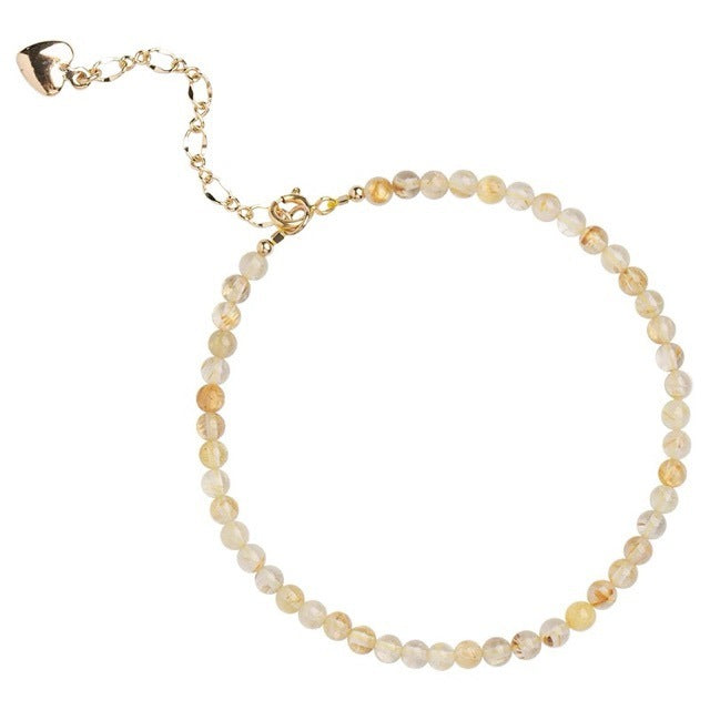 Gold Rutilated Quartz Bracelet