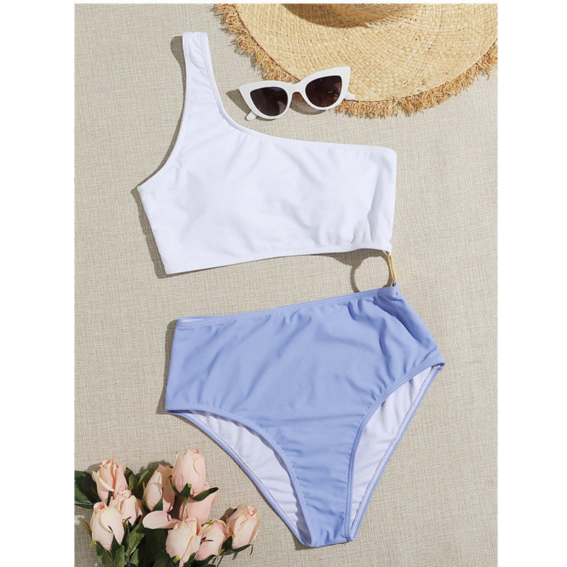 Lace-up Hollow Swimsuit