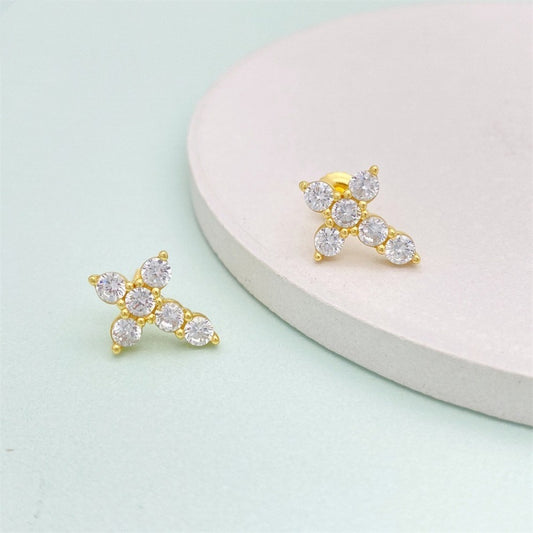 Cross Stud Earrings