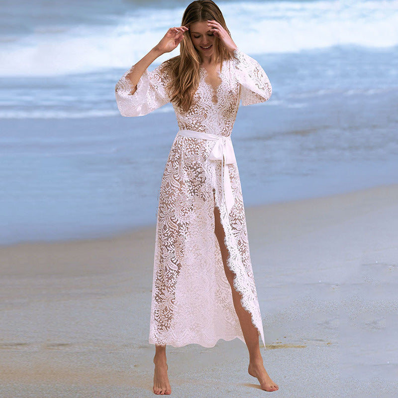 Lace Long cover-up