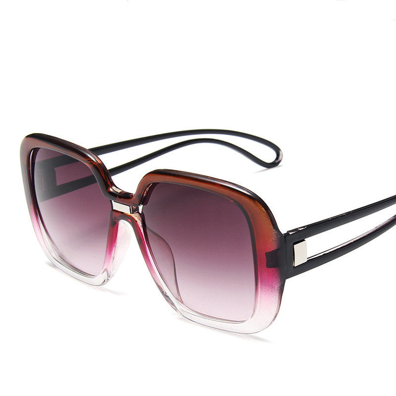 Large frame sunglasses with gradient sunglasses