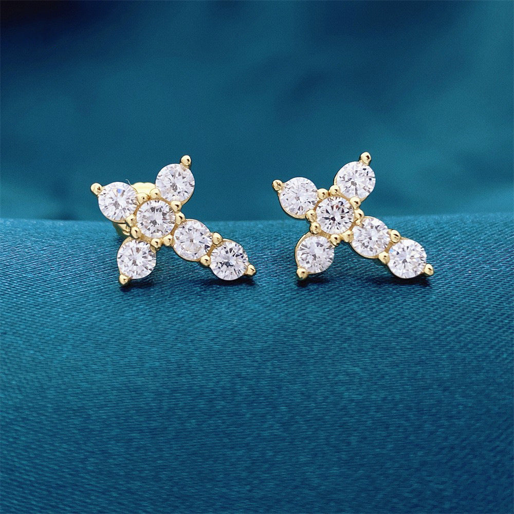 Cross Stud Earrings