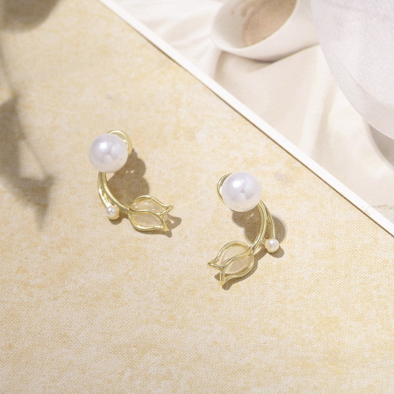 Pearl Flower Earrings