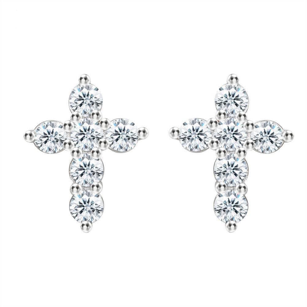 Cross Stud Earrings