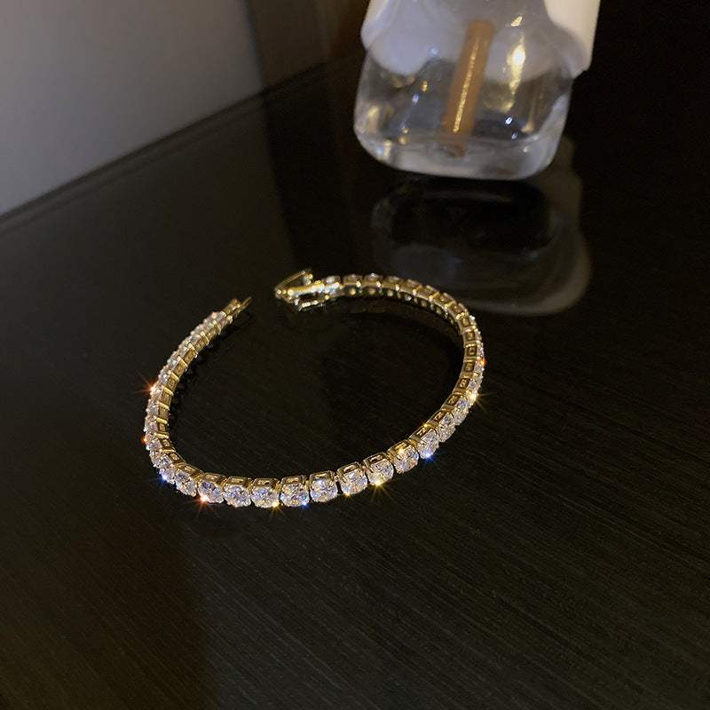 Geometric Tennis Zircon Bracelet