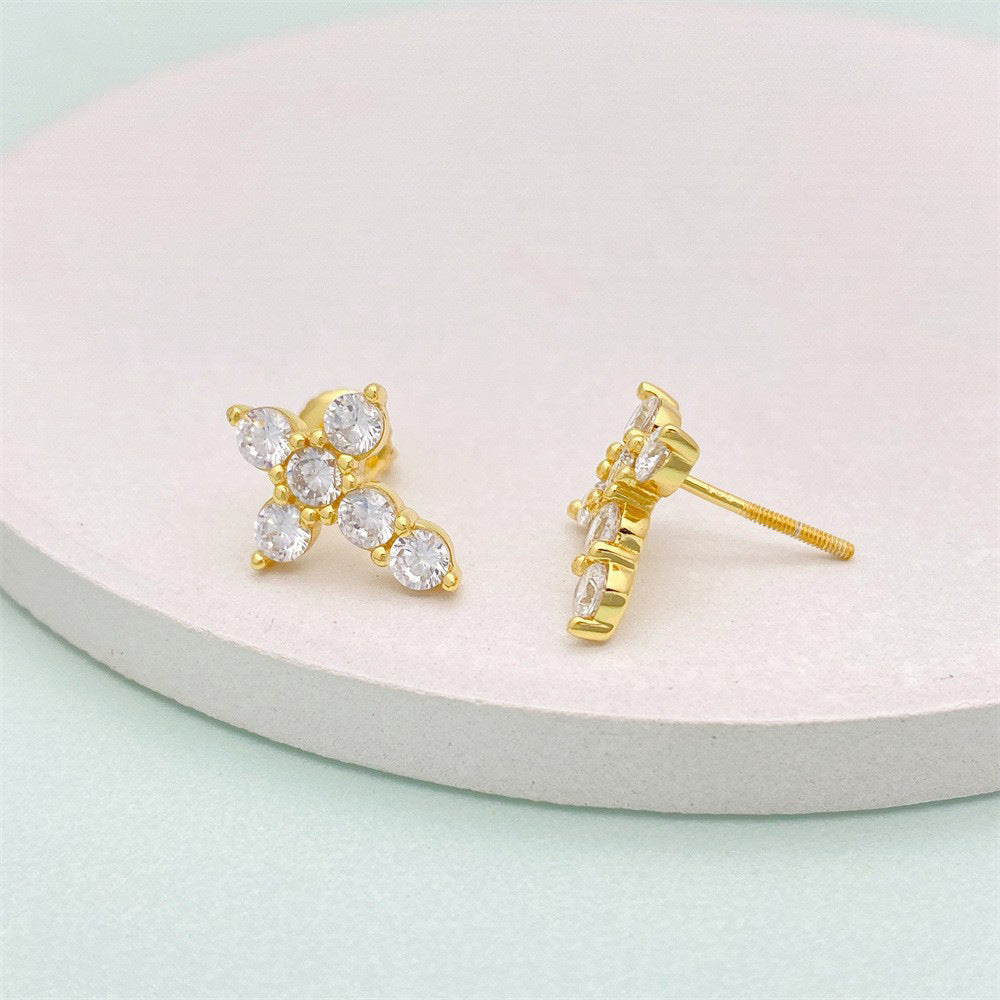 Cross Stud Earrings