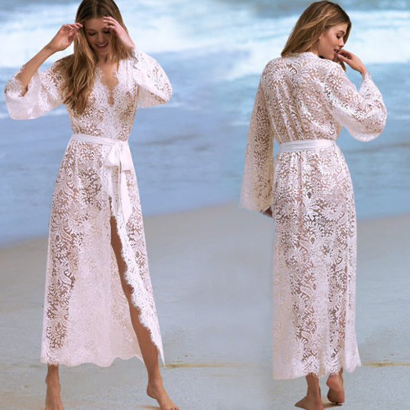 Lace Long cover-up