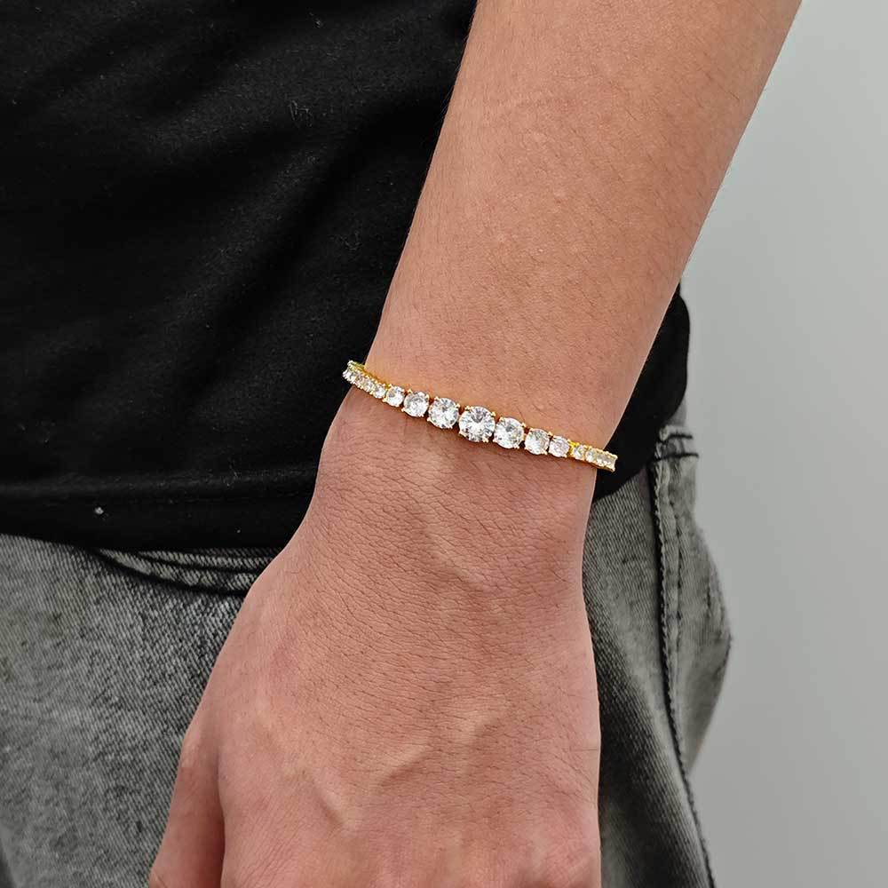 Gradient Tennis Chain Size Bracelet