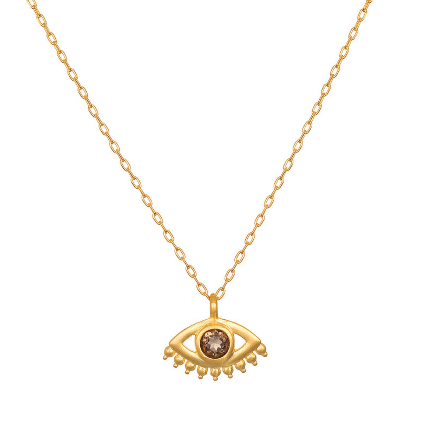 Colour Palm Eye Pendant Necklace