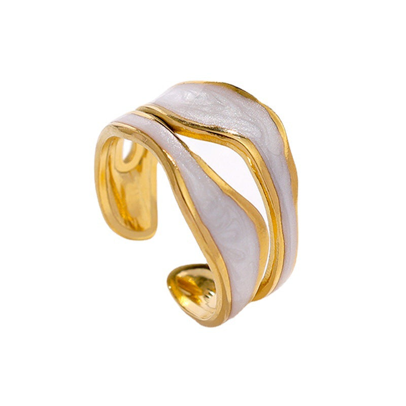 Marble resin ring