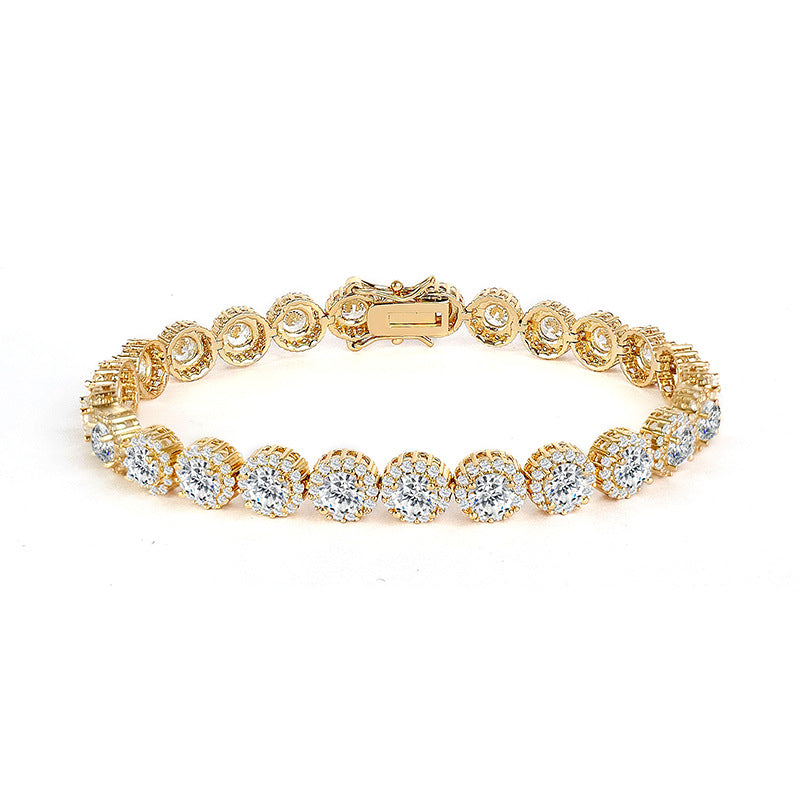 Single Row Full Rhinestone Bracelet