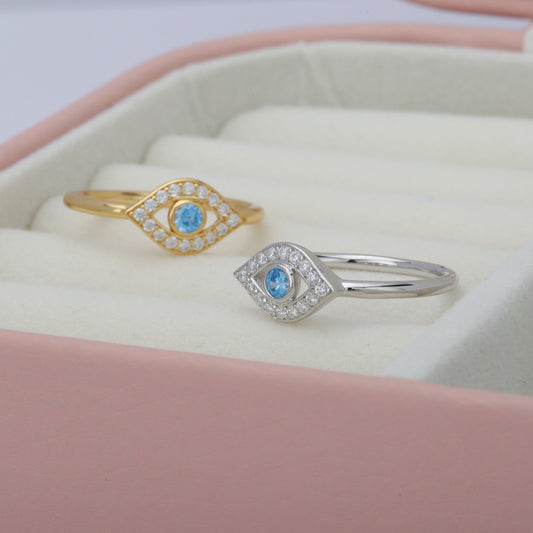 Blue Eyes Ring