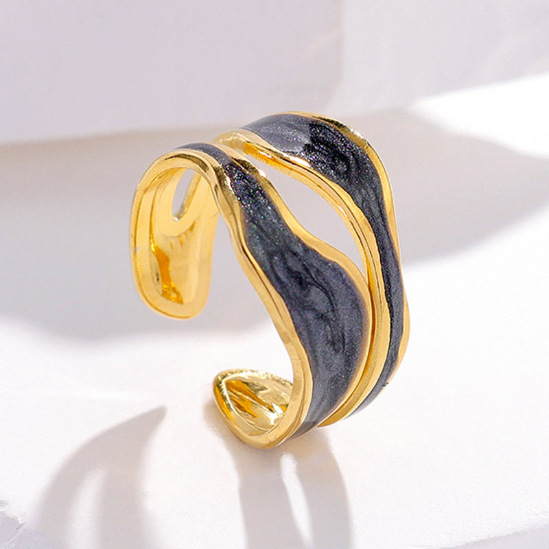 Marble resin ring