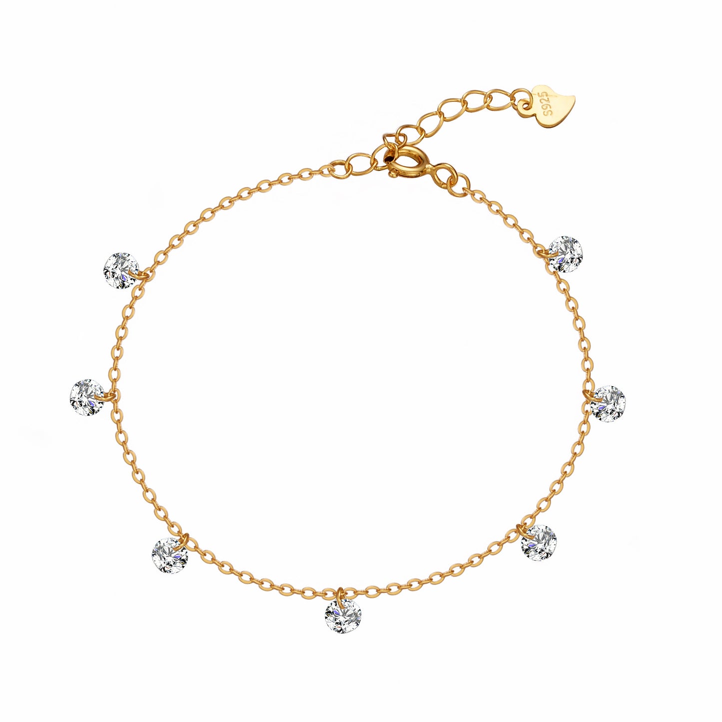 Loose Diamond Chain Bracelet