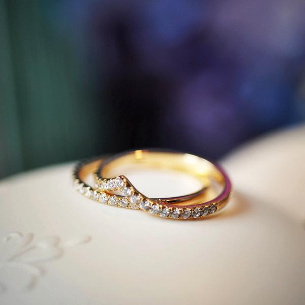 Gold-plated Inlaid Zircon Ring