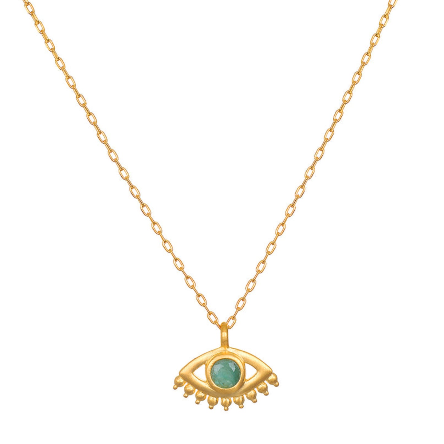 Colour Palm Eye Pendant Necklace