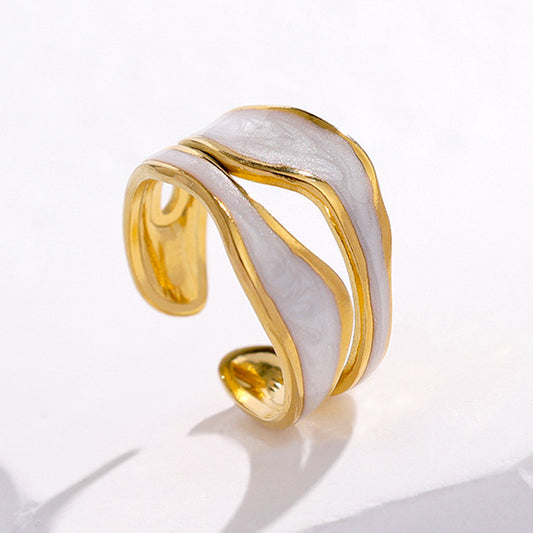 Marble resin ring