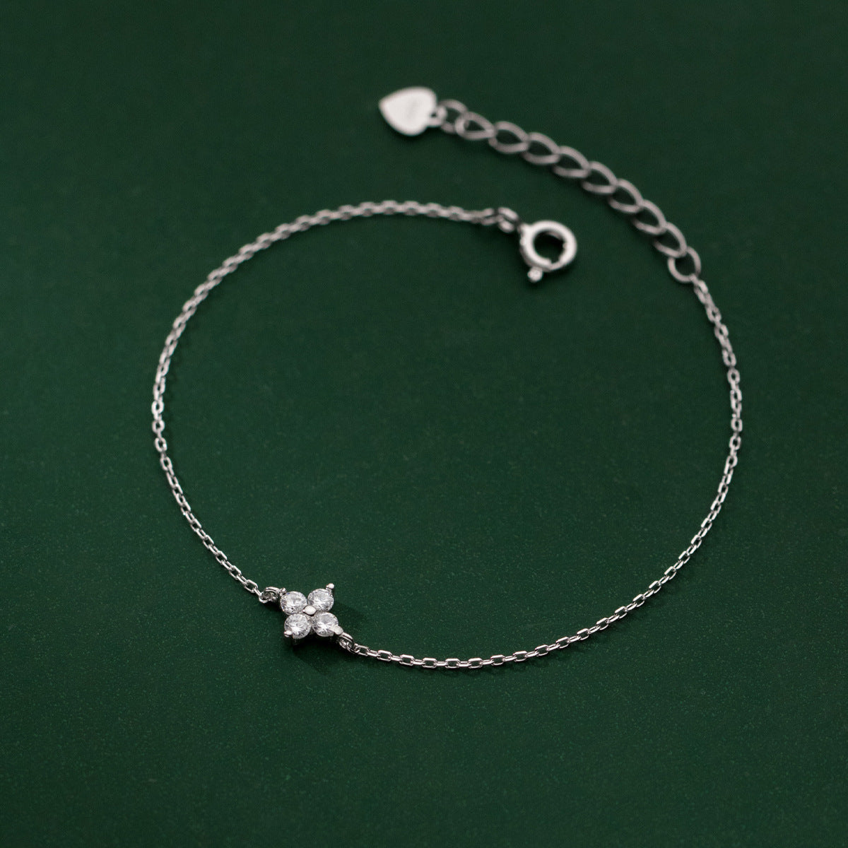 Diamond Four-leaf Clover Bracelet