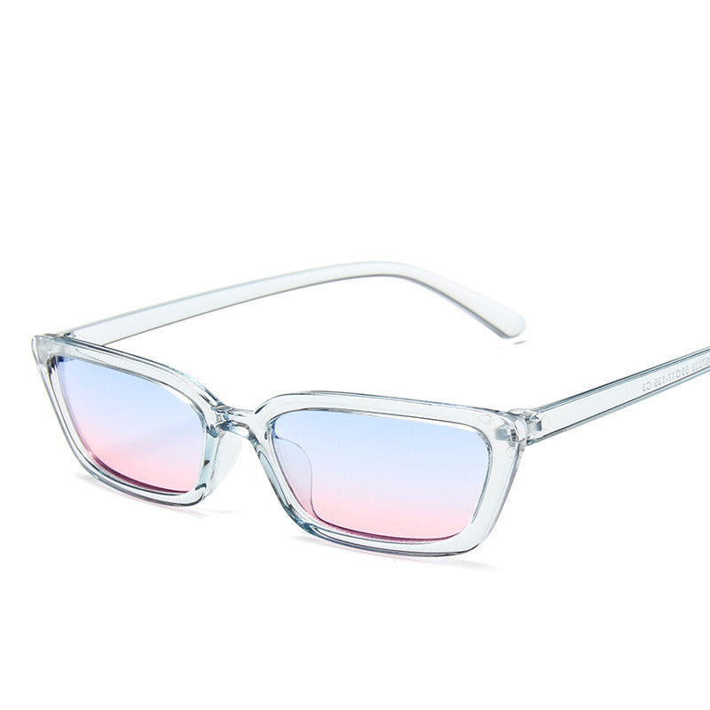 Narrow Frame Two-tone Sunglasses