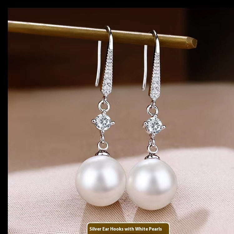 Pearl drop earrings