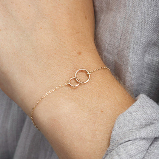 Double Ring Hammer Bracelet