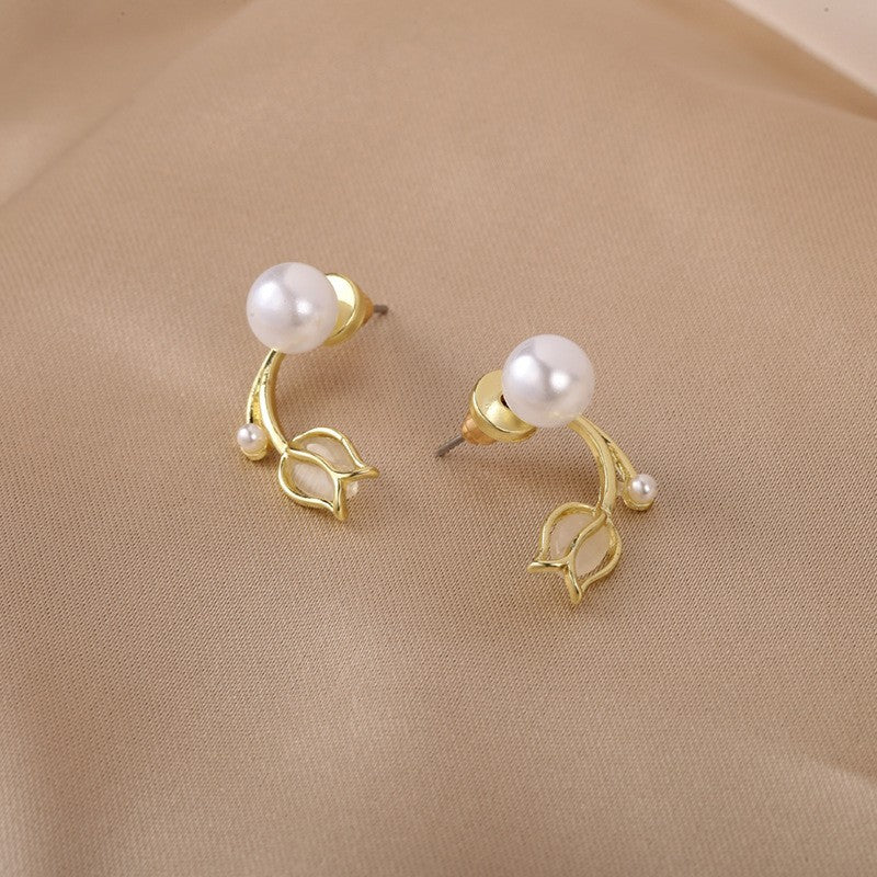 Pearl Flower Earrings