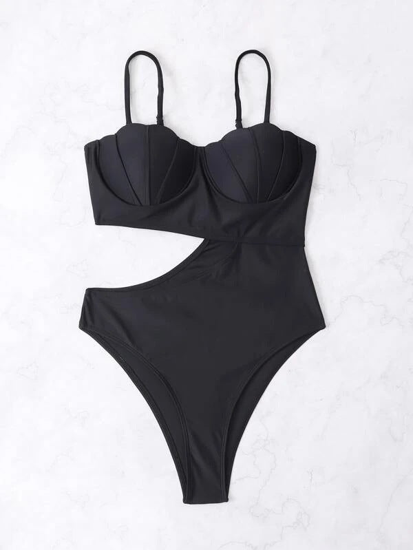 Side cut out swimsuit