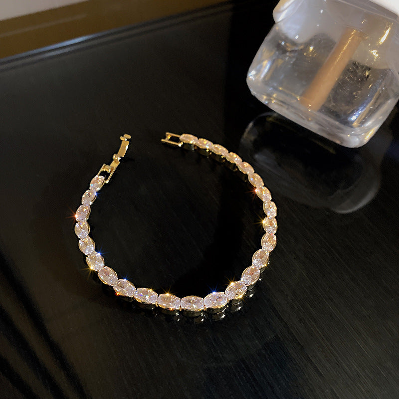 Geometric Tennis Zircon Bracelet